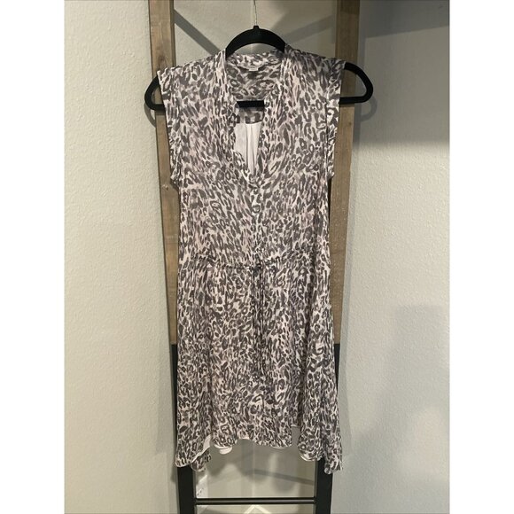 All Saints Women’s Clary Pattern Dress Sleeveless Mini Size Small Pink/Gray Sml - Picture 7 of 9